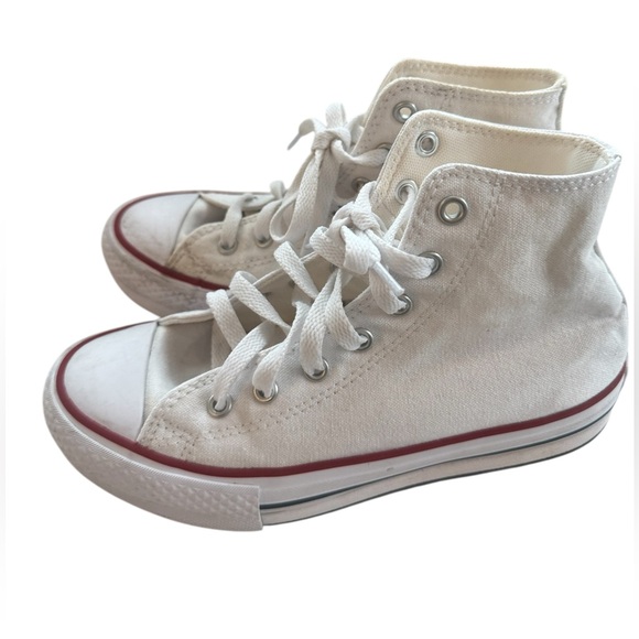 Converse All Stars Other - Classic White High-Top Platform Kids Sneakers - Size 3